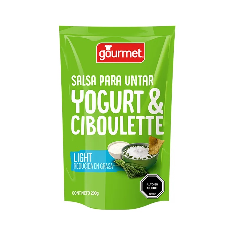 Salsa Untable Yoghurt Ciboulette Gourmet ( 3 x 200 G ) 1