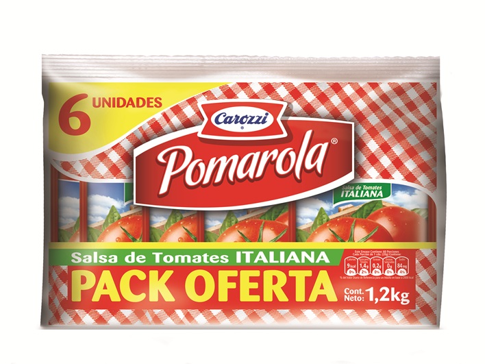 Salsa de Tomates Italiana Pomarola ( 6 x 200 G ) 1