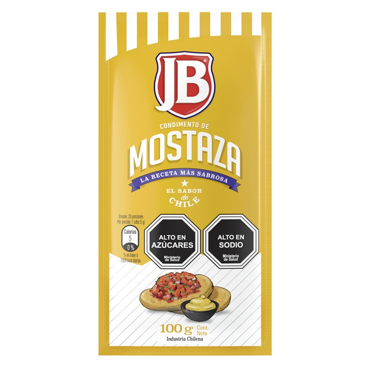 Mostaza JB Sachet  ( 18 x 100 G ) 1