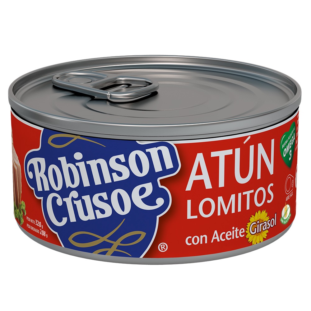 Atún Lomitos Robinson Crusoe Aceite ( 3 x 320 G ) 1