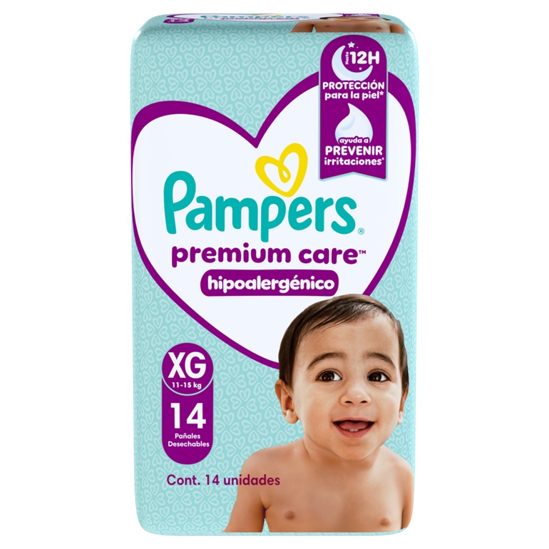 Pañal Pampers Premium Care XG ( 14 Pañales ) 1