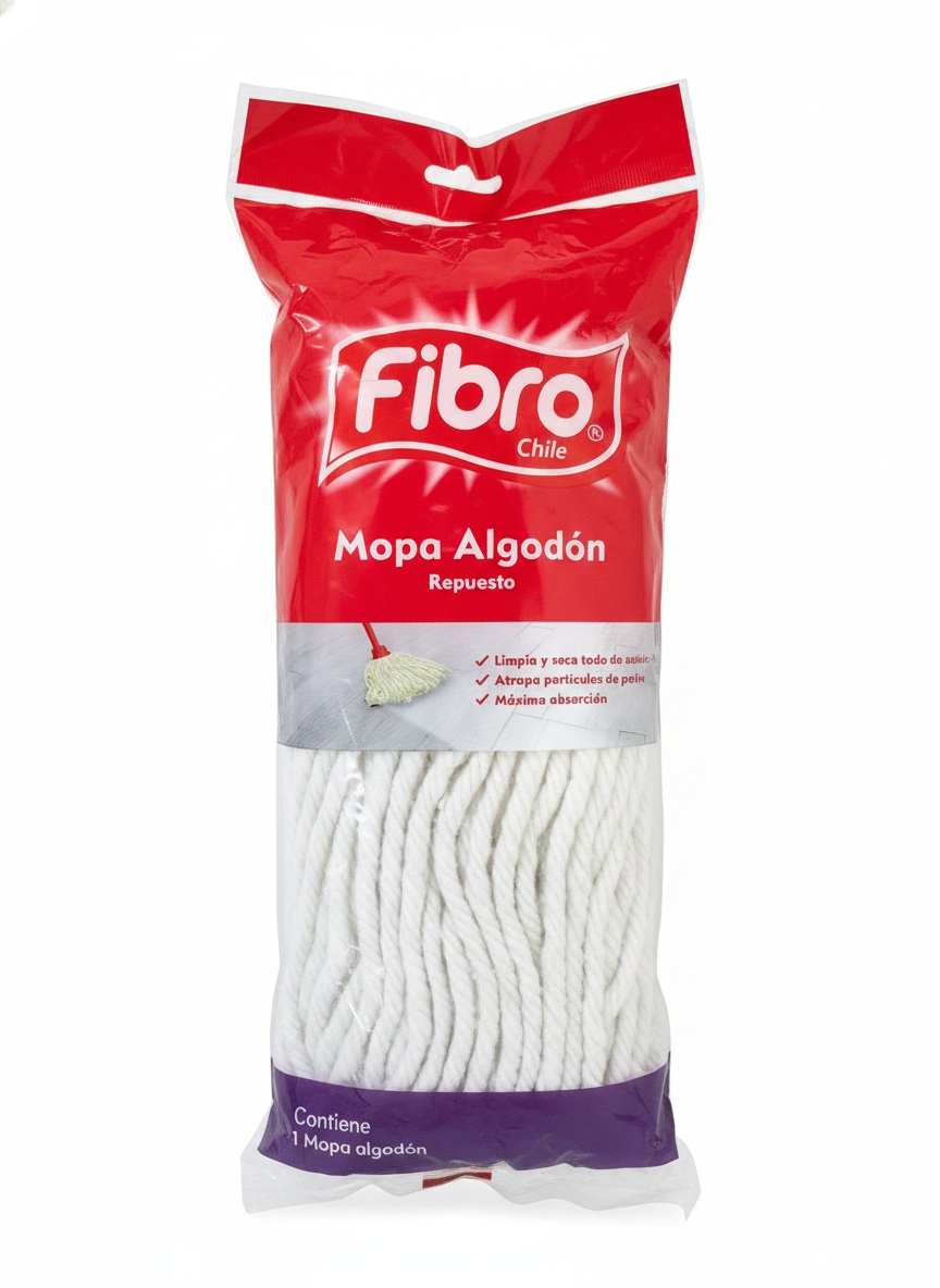 Mopa de Algodón Repuesto Fibro ( 2 UD ) 1