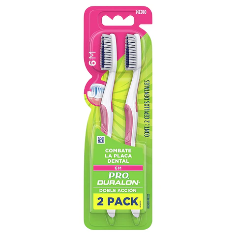 Cepillo Dental Duralón Medio ( 12 x 2 UD )