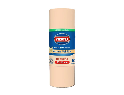 Bolsas de Basura Aroma Vainilla Virutex 50 x 70 CM ( 1 Rollo )