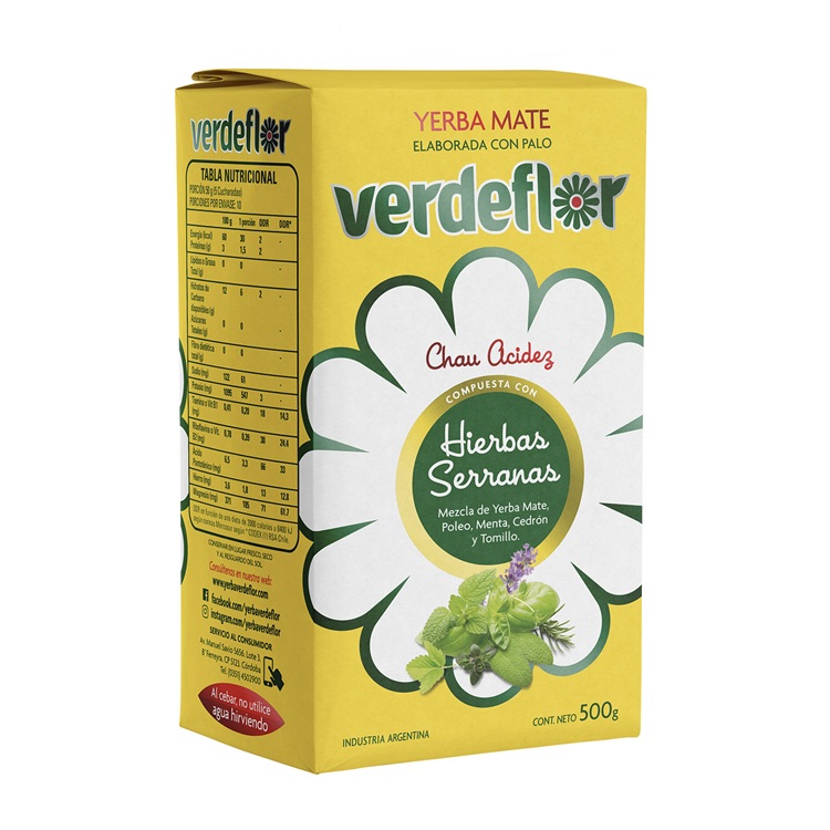 Yerba Mate Verdeflor Serrana ( 3 x 500 G ) 1