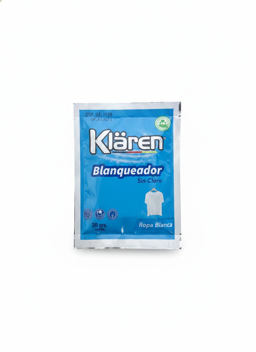 Blanqueador Sachet Klaren ( 25 x 20 G ) 1