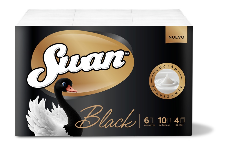 Pañuelos Swan Black ( 6 UD ) 1