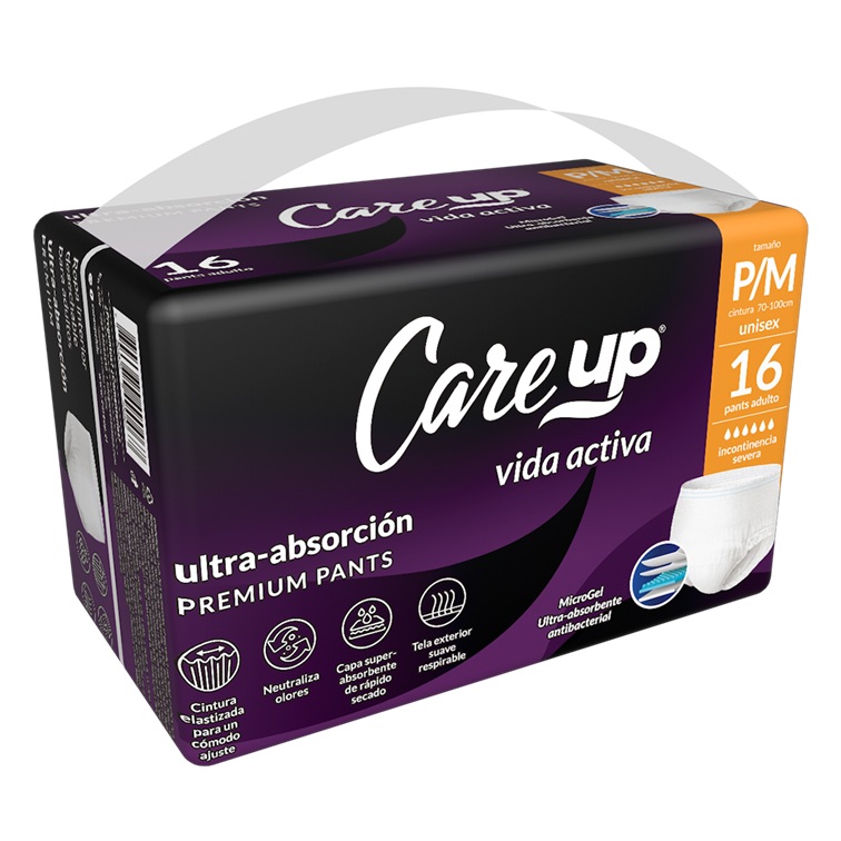 Pañal Pants Adulto Talla P/M Care Up ( 16 UD ) 1