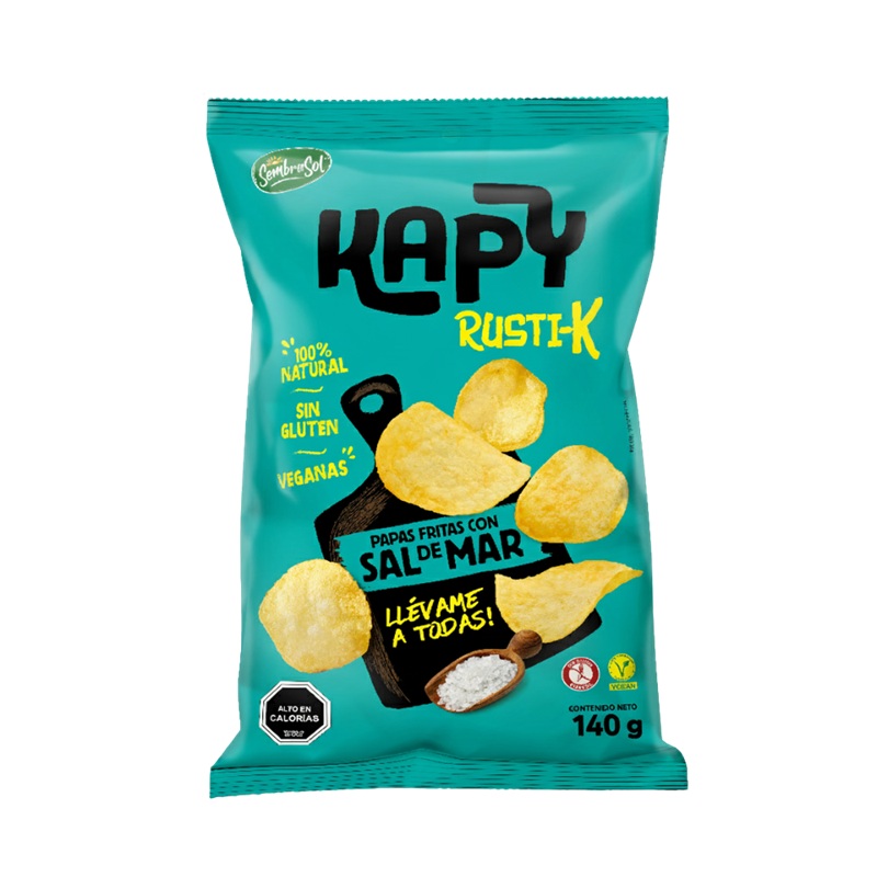 Papas Fritas Kapy Rustik Sal de Mar Sembrasol ( 2 x 140 G ) 1