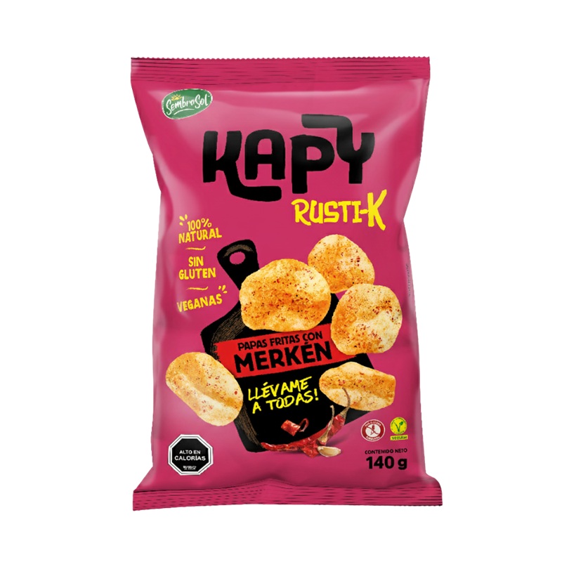 Papas Fritas Kapy Rustik Merkén Sembrasol ( 2 x 140 G ) 1