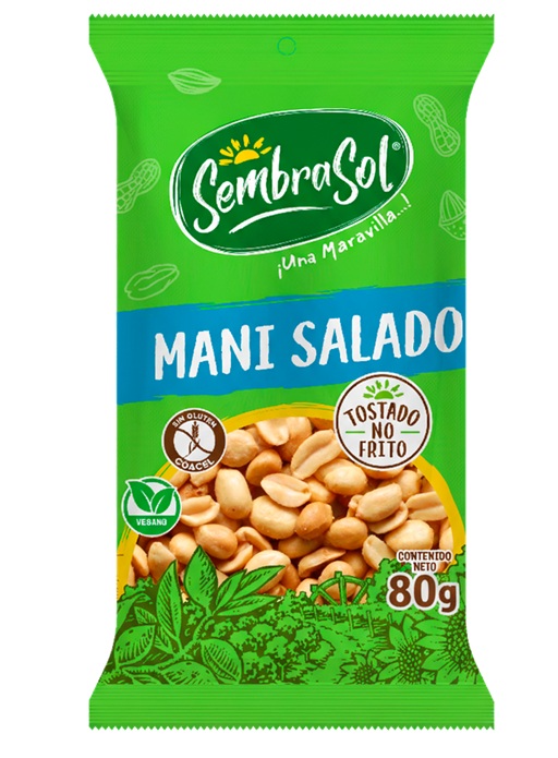 Maní Salado Sembrasol ( 3 x 80 G ) 1