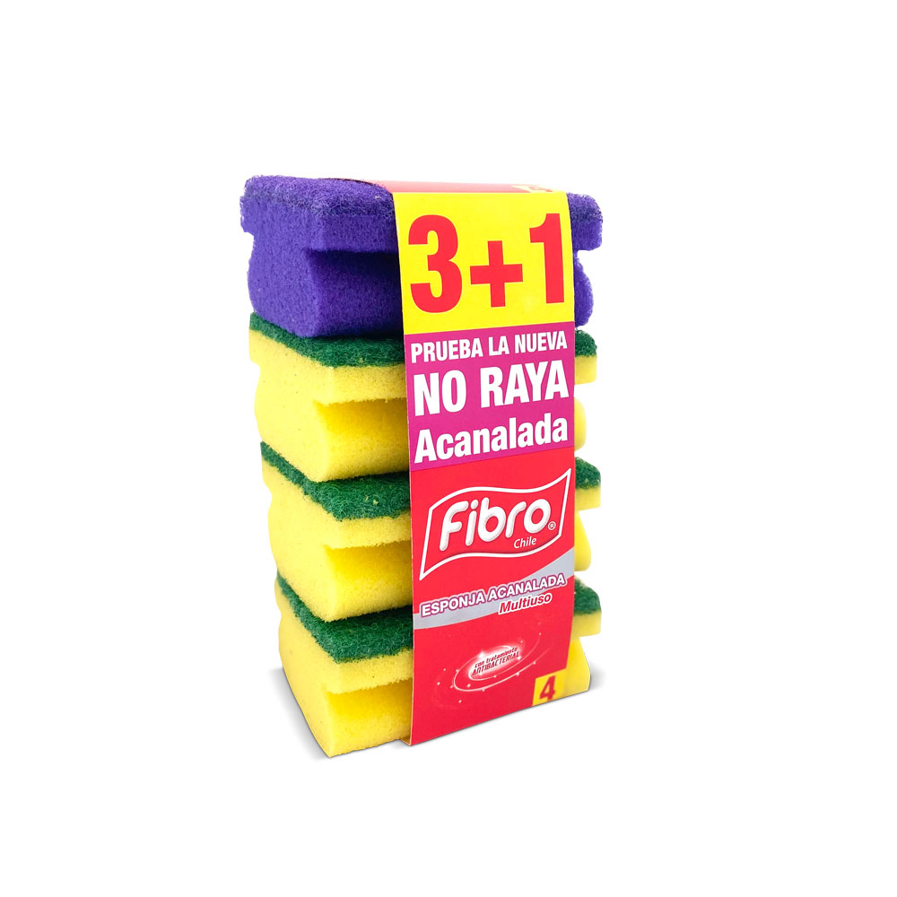 Esponja Acanalada ( 3+1 ) Fibro ( 5 x 4 UD ) 1
