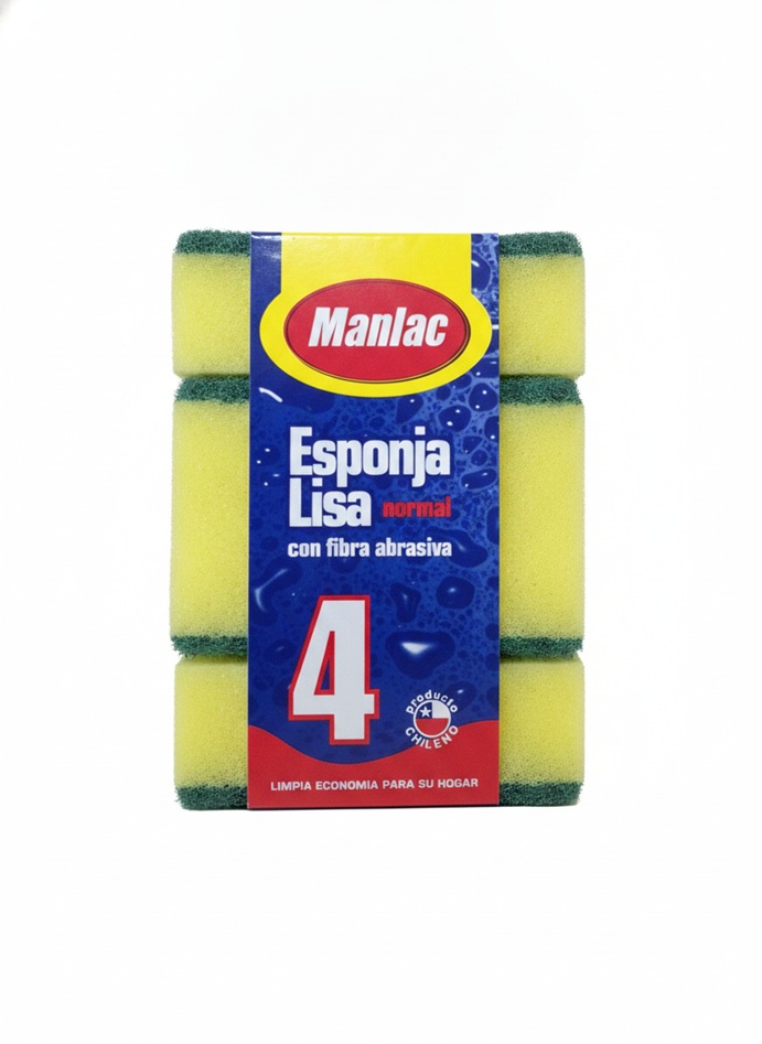Esponja Lisa Manlac ( 4 x 4 UD ) 1