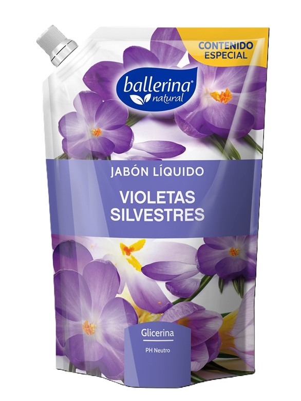 Jabón Ballerina Doypack Violetas Silvestres ( 2 x 650 ML ) 1