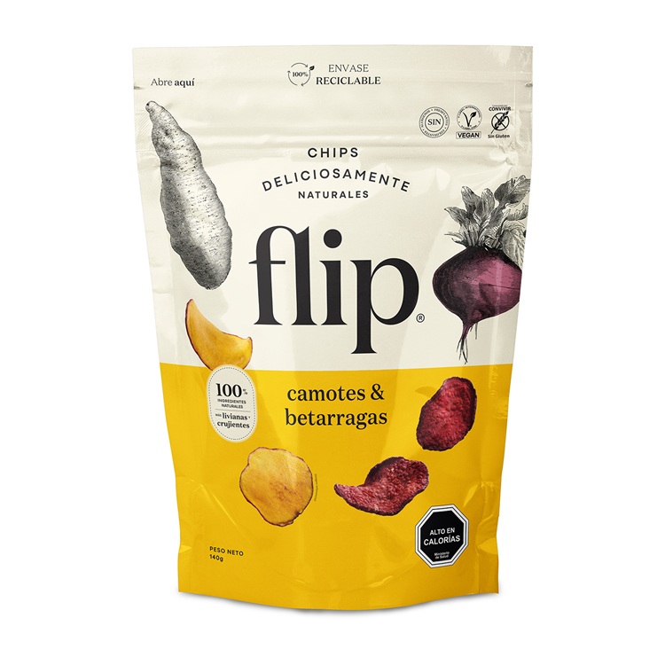 Chips Camote y Betarraga Flip ( 3 x 140 G ) 1