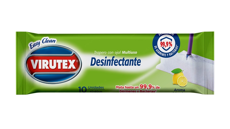 Trapero Desinfectante con Ojal Virutex ( 3 x 10 UD ) 1