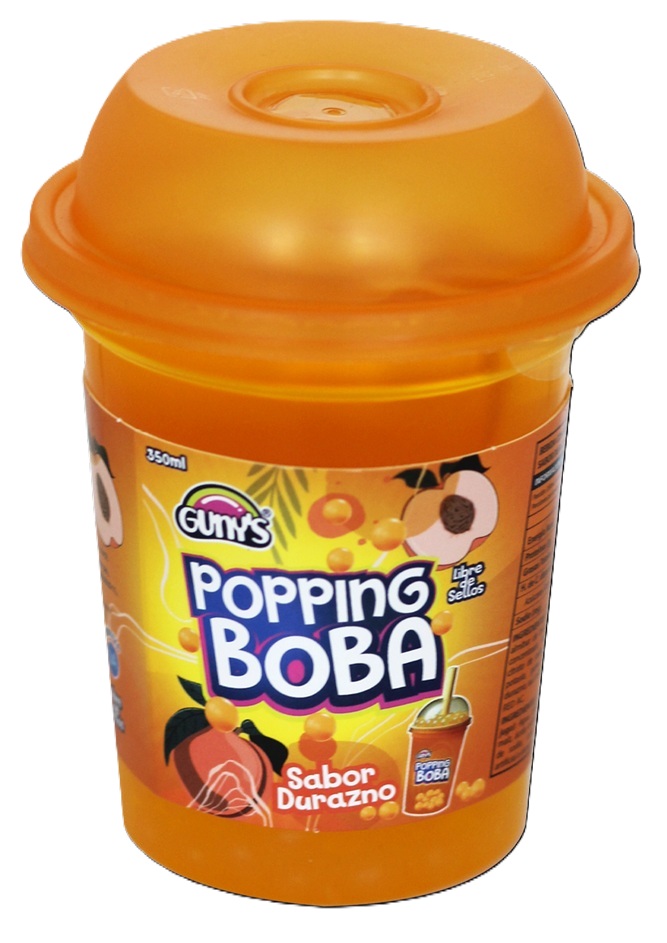 Bebida Popping Boba Durazno Gunys ( 3 x 350 ML ) 1