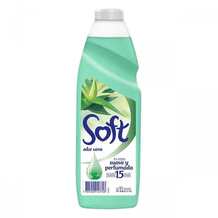 Suavizante de Ropa Soft Aloe Vera ( 3 x 1 LT ) 1
