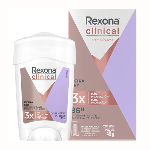 Desodorante Antitranspirante Rexona Woman Clinical Crema ( 2 x 48 G )