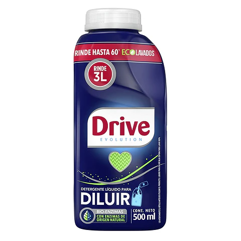 Detergente Líquido para Diluir Drive ( 2 x 500 ML )