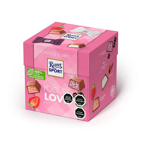 Chocolate Ritter Sport Cubos Yogurt ( 176 G )
