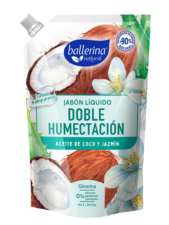 Jabón Ballerina Doypack Coco Jazmín ( 2 x 750 ML ) 1