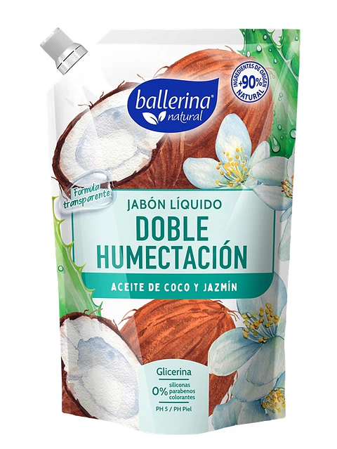 Jabón Ballerina Doypack Coco Jazmín ( 2 x 750 ML )