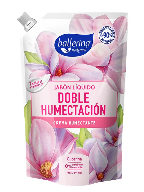 Jabón Ballerina Doypack Crema Humectante ( 2 x 750 ML )