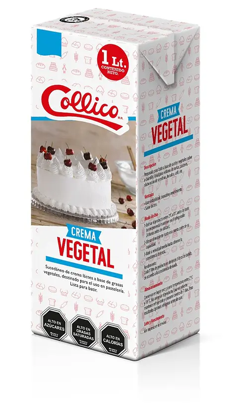 Crema Vegetal Azucarada Collico ( 3 x 1 LT )