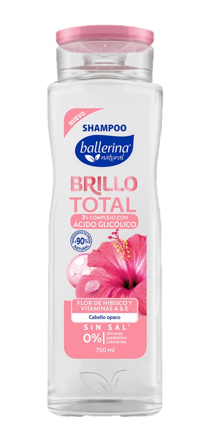 Shampoo Ballerina Brillo Total Botella ( 2 x 750 ML ) 1