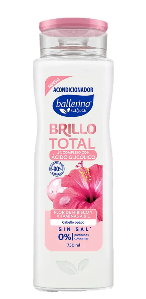 Acondicionador Ballerina Brillo Total Botella ( 2 x 750 ML )