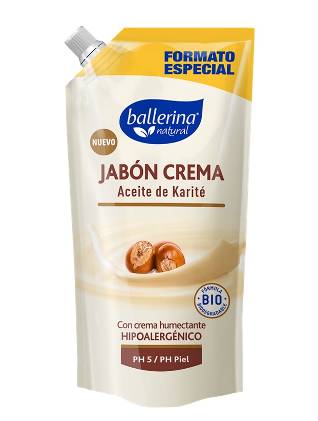 Jabón Crema Ballerina Doypack Karité ( 2 x 450 ML ) 1
