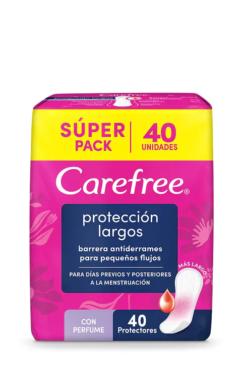 Protectores Diarios Largos Carefree ( 2 x 40 UD )