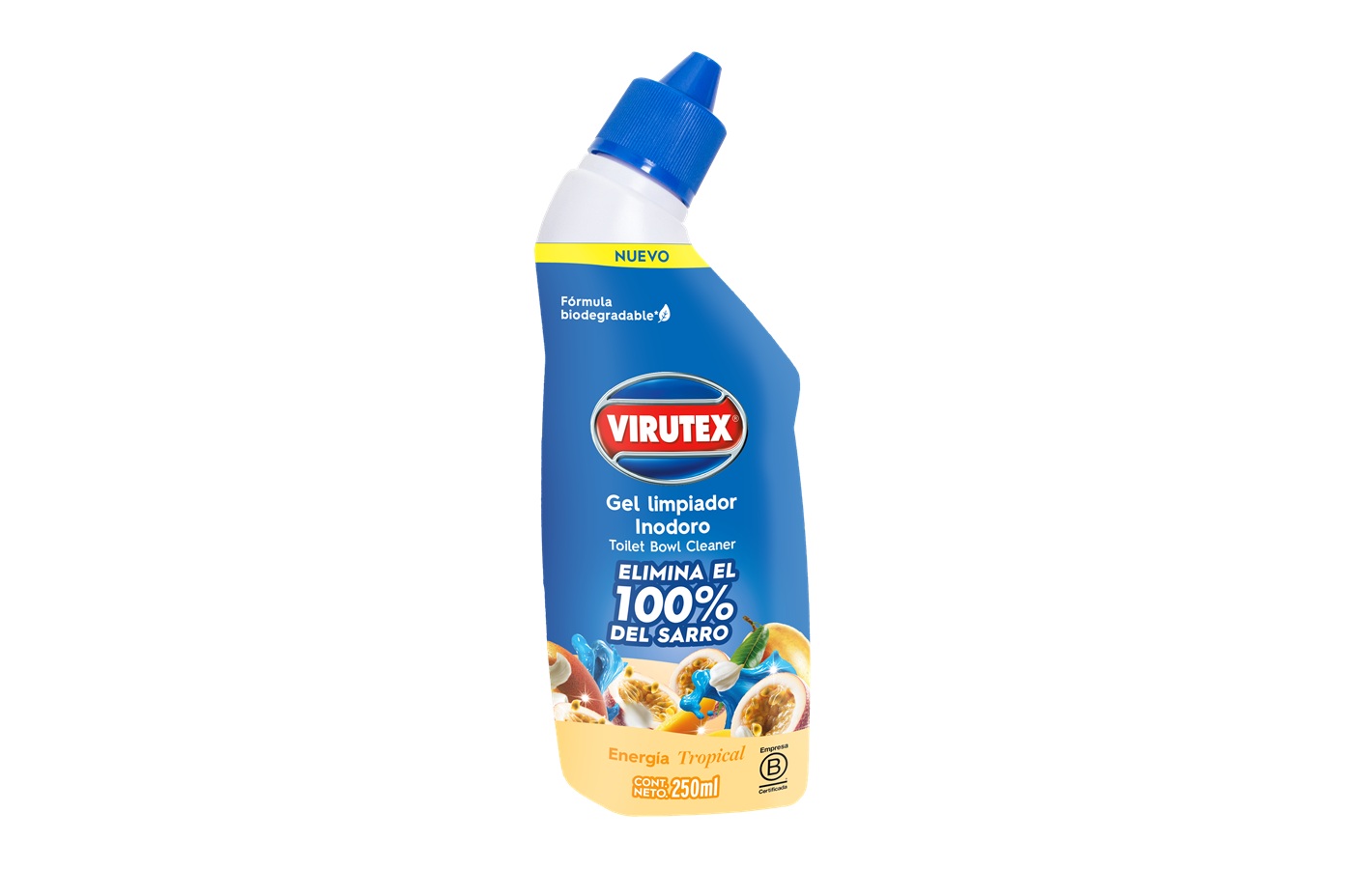 Gel Limpiador Inodoro Energía Tropical Virutex ( 2 x 250 ML ) 1
