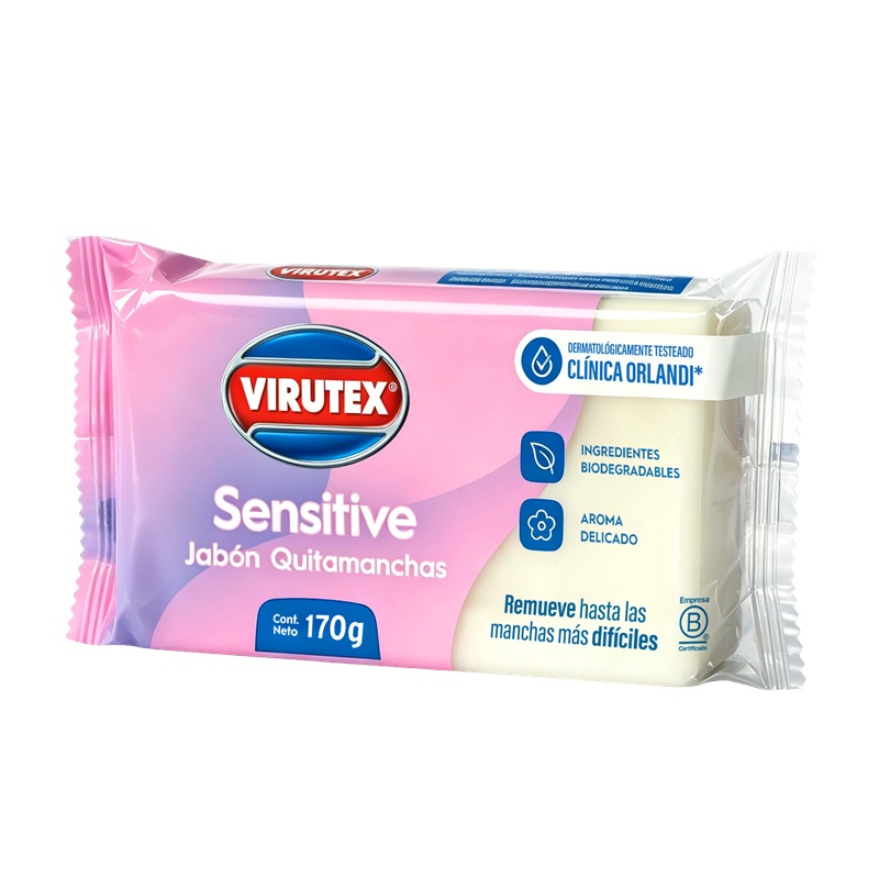 Jabón Quitamanchas en Barra Virutex Sensitive ( 3 x 170 G )  1