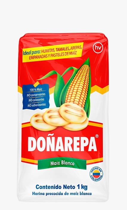 Harina de Maíz Blanca Doñarepa ( 2 x 1 KG ) 1