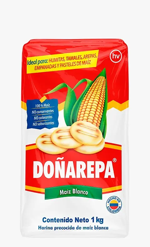 Harina de Maíz Blanca Doñarepa ( 2 x 1 KG )