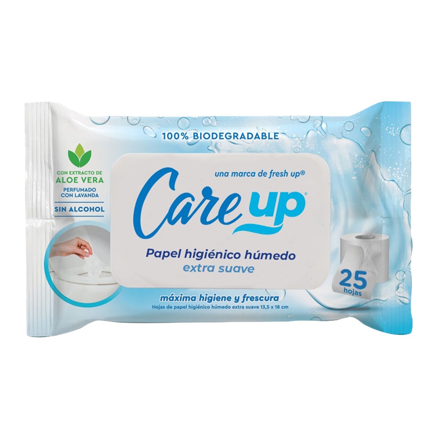Papel Higiénico Húmedo Care Up ( 4 x 25 UD ) 1