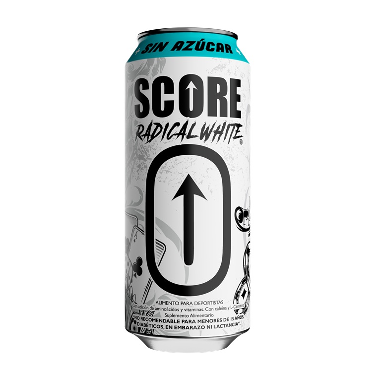 Bebida Energética Score Radical White Zero ( 6 x 473 ML ) 1