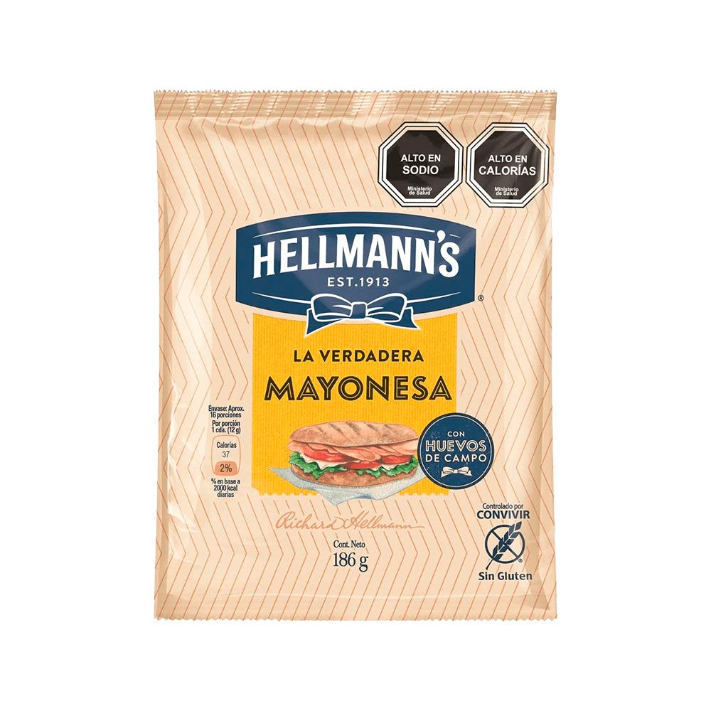 Mayonesa Hellmans Sachet ( 12 x 186 G ) 1