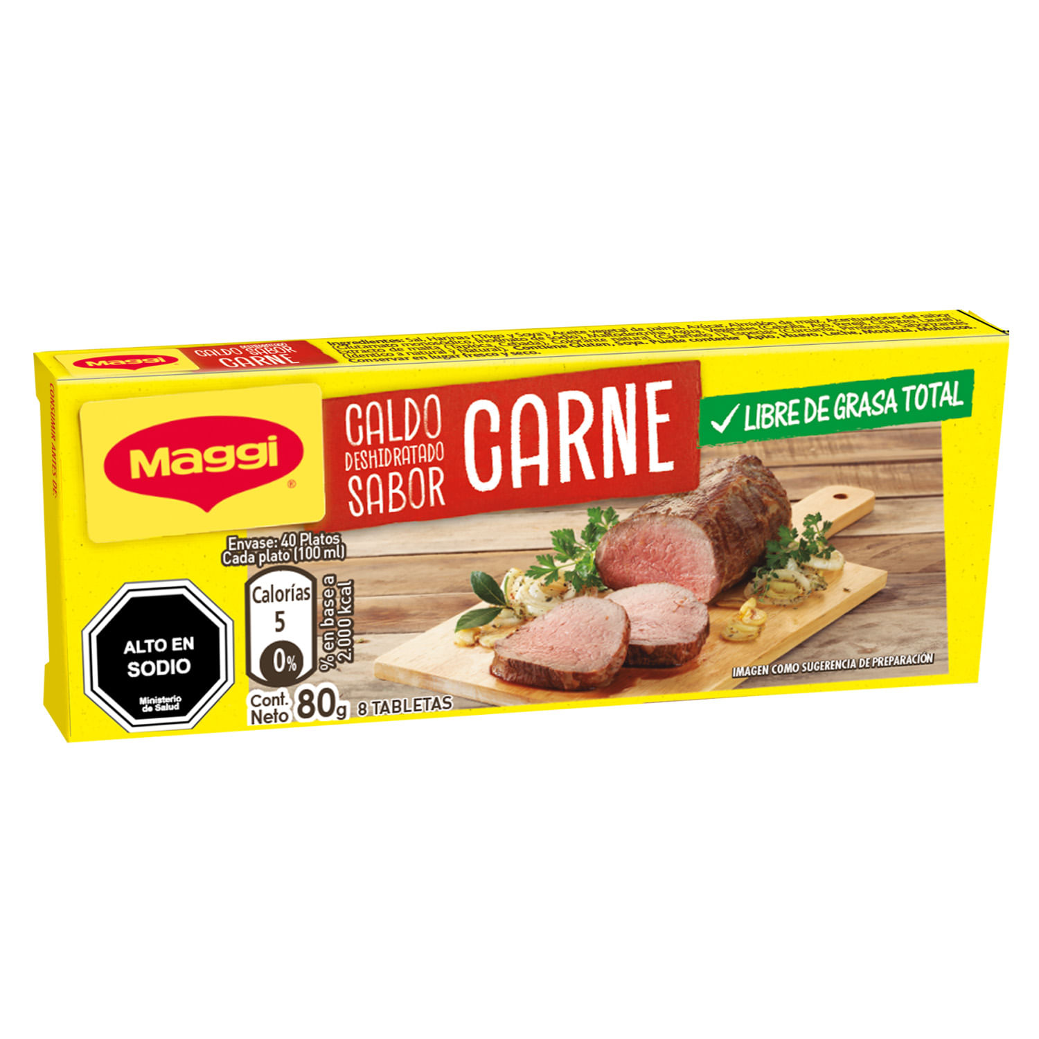 Caldo Maggi Carne ( 5 x 8 Tabletas ) 1