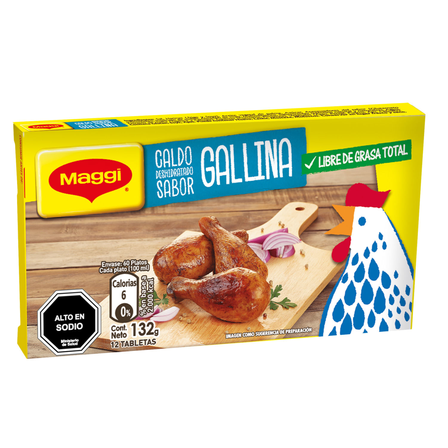 Caldo Maggi Gallina ( 5 x 12 Tabletas ) 1
