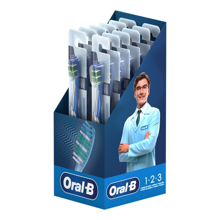 Cepillo Dental Oral-b 123 Medio ( 12 UD ) 1
