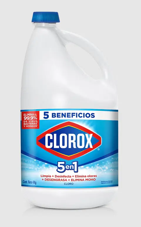 Cloro Líquido Tradicional Clorox ( 4 KG )