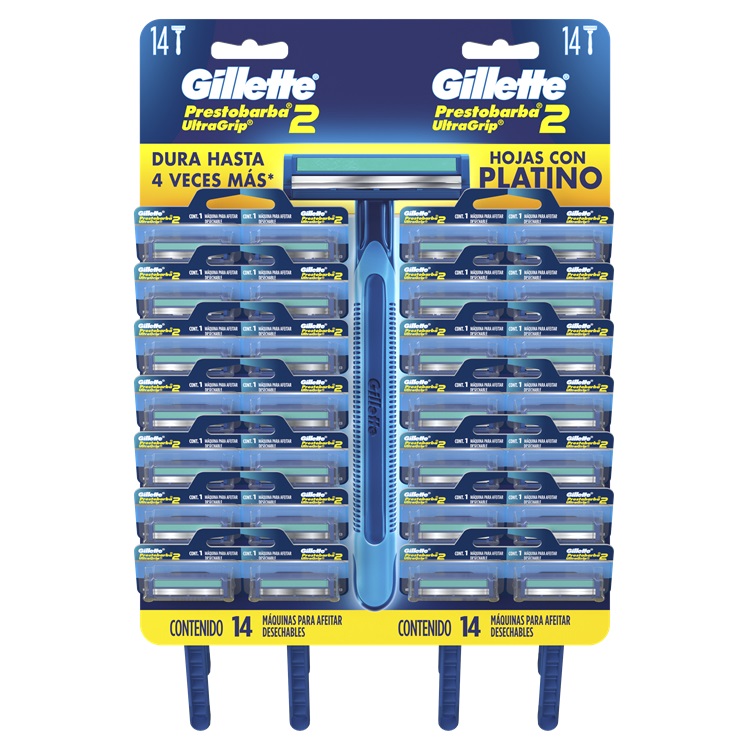 Máquinas Afeitar Gillette Prestobarba Ultragrip 2 ( 28 UD ) 1
