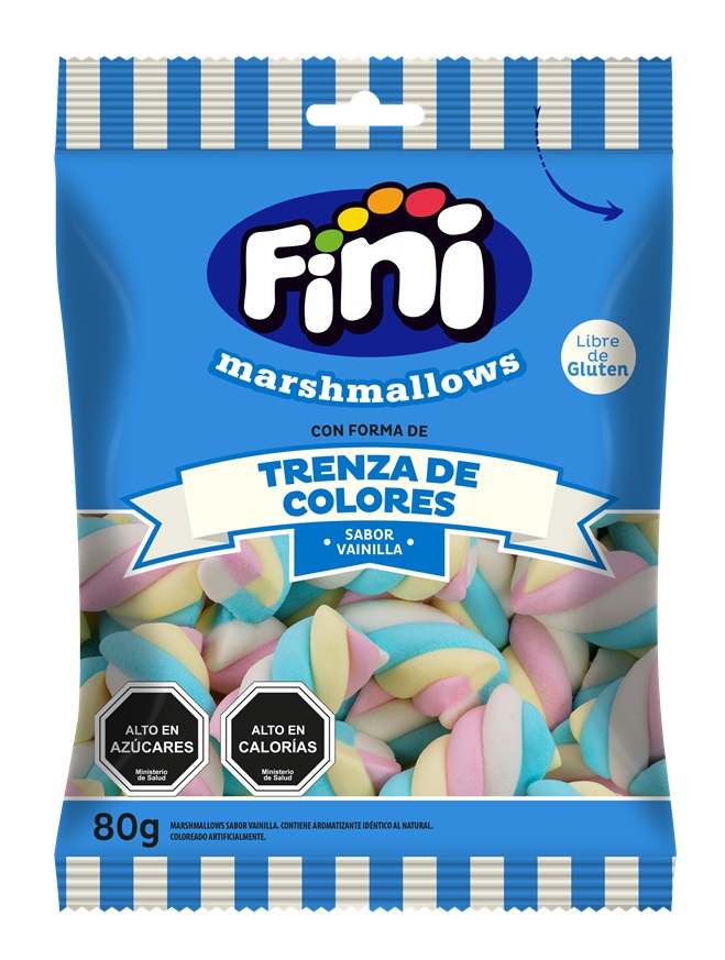 Marshmallows Fini Trenzas de Vainilla ( 12 x 80 G ) 1