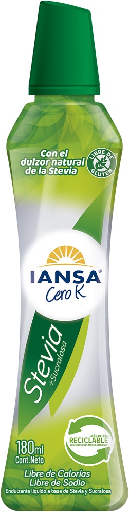 Endulzante Iansa Cero K Stevia ( 180 ML ) 1