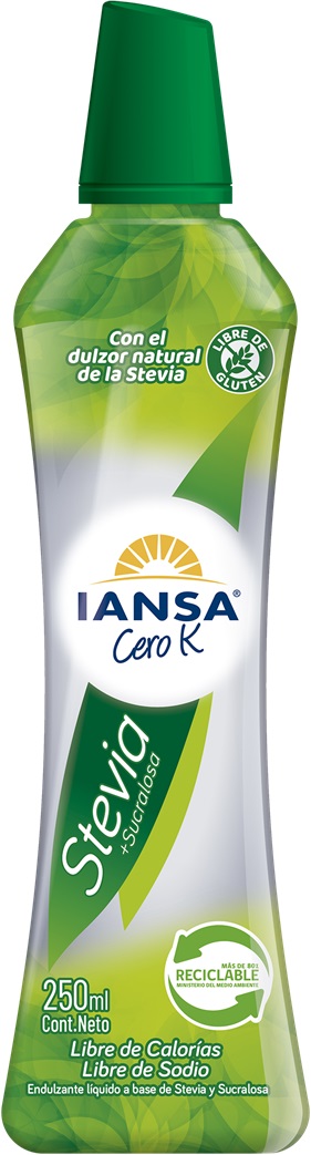 Endulzante Iansa Cero K Stevia ( 250 ML ) 1