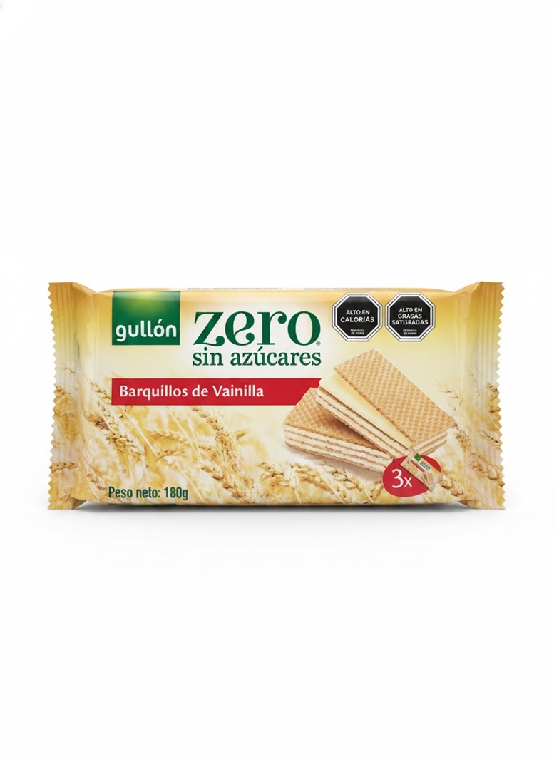 Galletas Gullón Zero Oblea Vainilla ( 3 x 180 G ) 1