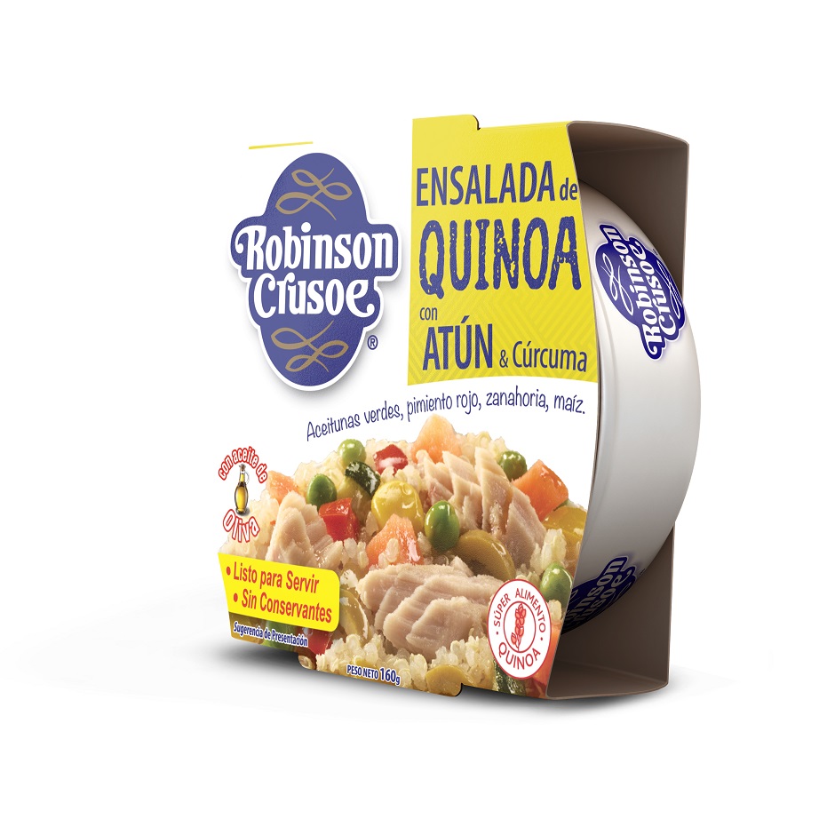 Ensalada de Atún Robinson Crusoe Quinoa ( 3 x 160 G ) 1